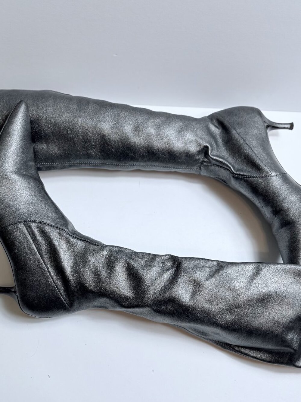 Donald Pliner Elisa DA  Pewter Antique Metallic Elastic  9 N